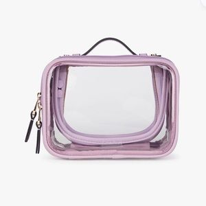Calpak Mini Clear Cosmetics Case Mauve